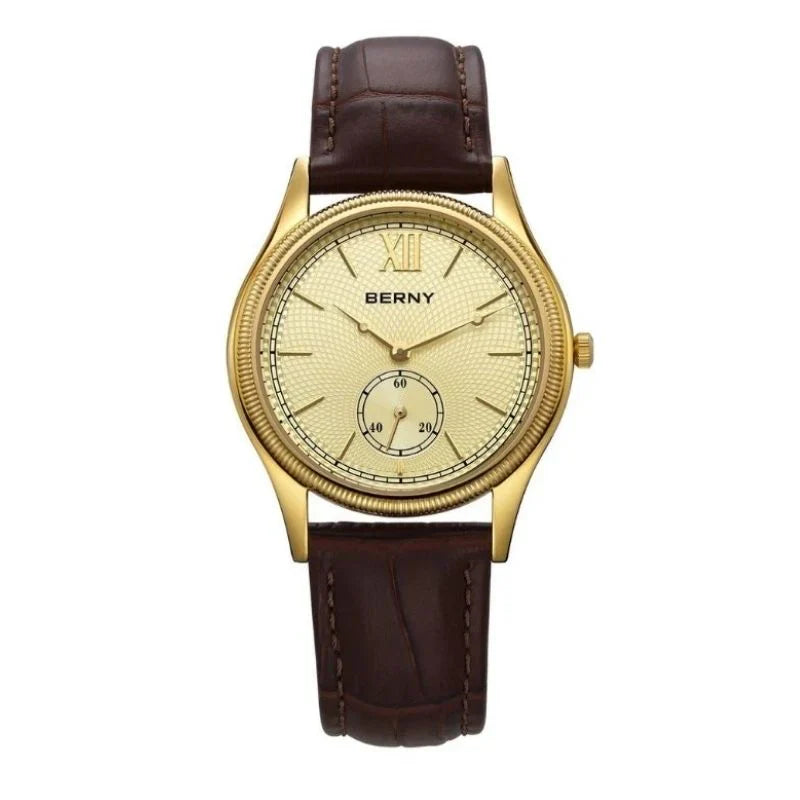 Archivist watch in Blue colorway on black leather strap