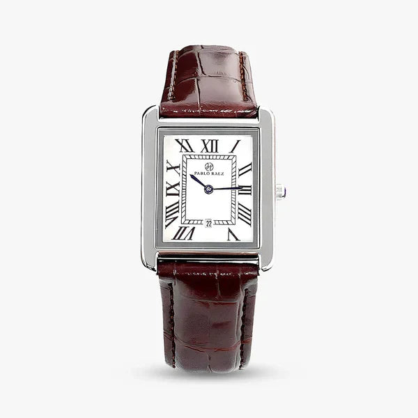 Venezia ultra-slim rectangular watch, front view