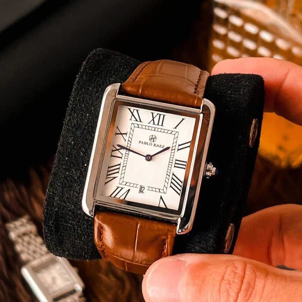 Venezia watch in Silver & Espresso Brown colorway
