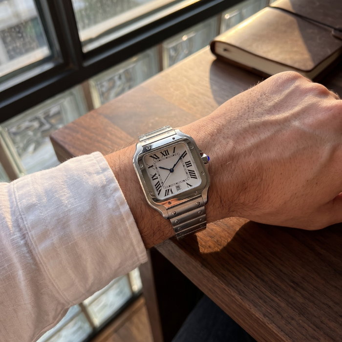 Santtus Square Watch — 38x48mm Steel Bracelet