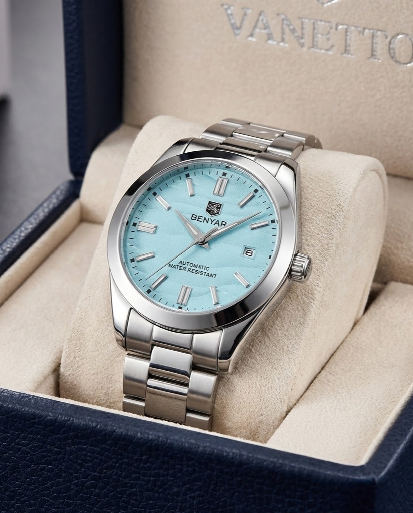 Riviera Automatic Watch in Sahara Desert Gold colorway