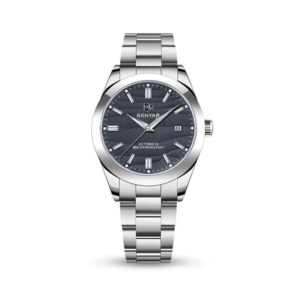Riviera automatic watch steel bracelet detail