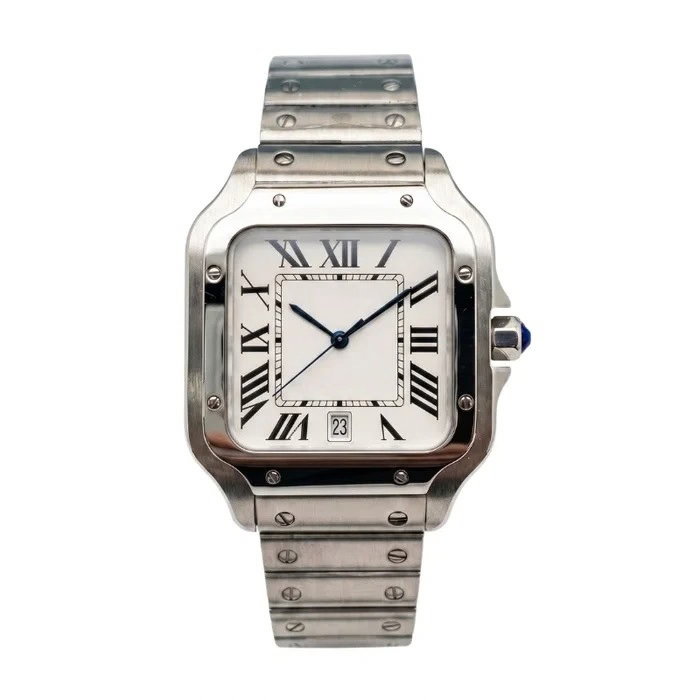 Santtus Square Watch — 38x48mm Steel Bracelet